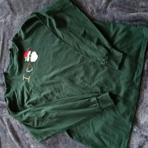 Vintage mock turtleneck Christmas long sleeve tee